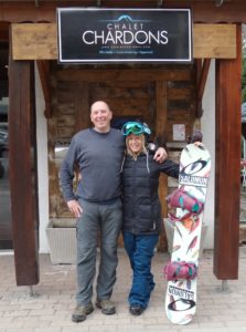 Mark Hayman meeting with ex-chalet girl and Olympic star Jenny Jones