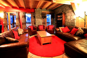 comfy and elegant living and dinning room in chalet sophia tignes