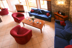 comfy and elegant living and dinning room in chalet sophia tignes