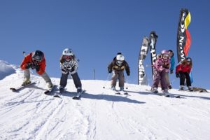 children enjoying from in chalet chardons holiday