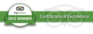 tripadvisor certificate of excellence for chalet chardons